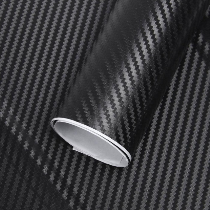 Folie colantare auto Carbon 3D - Negru (3m x 1,27m)