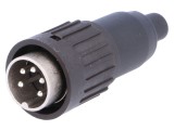 Mufă DIN Tată 5-PIN 240&deg; Drept Pe Cablu