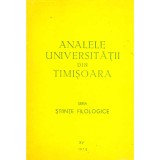 Colectiv - Analele universitatii din Timisoara XV - 1977. Seria stiinte filologice - 136612