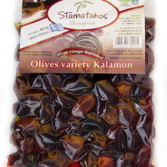 Masline Kalamata Marinate in Otet Bio Vidate 250gr Stamatakos