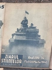 Ziarul Stiintelor si al Calatoriilor - Anul LIV Nr 14, 1940 foto