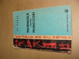 Matematica pentru muncitori, St. Zarea. Ed. Tehnica, 1963