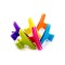 Set 36 clipsuri par multicolore