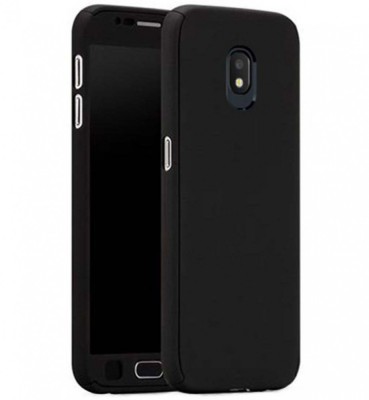 Husa Full Cover 360&amp;deg; (fata + spate + folie sticla) pentru Samsung Galaxy J7 (2017), Negru foto