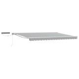 vidaXL Cort electric retractabil Antracit și Alb 4 &times; 3 m 3421814