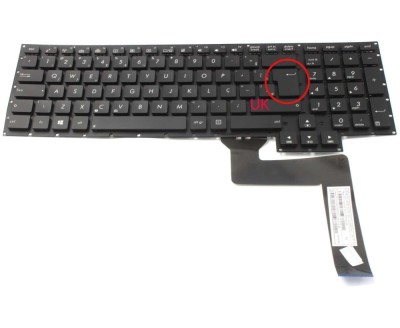 Tastatura Asus G750JZ layout UK fara rama enter mare foto