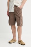 Levi&#039;s pantaloni scurți jeans 478 BAGGY CARGO SHORTS culoarea maro, 001GU