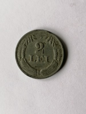 2 lei 1941.Romania zinc foto