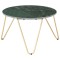 vidaXL Măsuță cafea verde 65x65x42 cm piatră naturală aspect marmură
