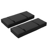 Outsunny Lot de 2 saci de nisip, sac de greutate pentru umbrelă, umplut cu 25 kg, cu m&acirc;nere, 76 x 30 x 11 cm, negru | Aosom Romania