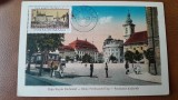 Carte postala, Sibiu Piata Regele Ferdinand, perioada interbelica