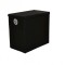 Cos de rufe pliabil Amazon Basics cu capac magnetic, negru - RESIGILAT