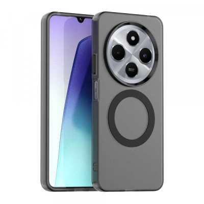 Husa MagSafe pentru Xiaomi Poco C75 / Redmi 14C, Techsuit, CandyCase, Neagra foto