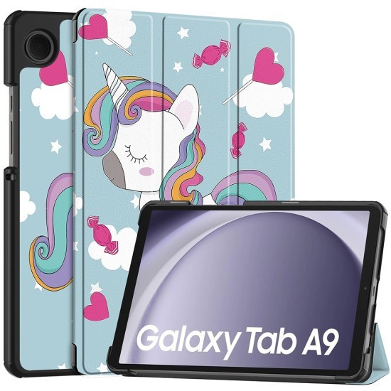 Husa pentru Samsung Galaxy Tab A9 - Techsuit FoldPro - Unicorn