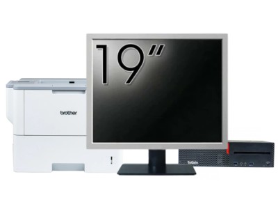 Pachet Calculator Second Hand LENOVO M700 SFF, Intel Core i5-6400 2.70GHz, 8GB DDR4, 256GB SSD + Monitor 19&amp;amp;quot; &amp;amp; Imprimanta Brother HL-L6300DW NewT foto