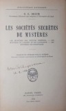 LES SOCIETES SECRETES DE MYSTERES