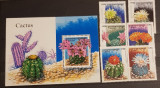 CAMBODIA CACTUS SET SI COLITA NESTAMPILAT MNH