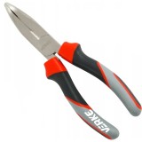Cleste mecanic cu varf lung curbat si maner izolat ergonomic, lungime 160 mm, Verke