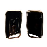 Husa de protectie Premium pentru cheie keyless Volkswagen, Octavia, Seat compatibila cu Golf 7, Touran, Tiguan, Arteon, Polo, Fabia, Octavia, Karoq, K