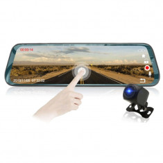 Camera Auto Dubla Oglinda iUni Dash LP01, WDR, Touchscreen, Display 9.66 inch, FullHD, Night Vision, 170 grade foto