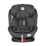 Scaun auto Lynx isofix 0-36 kg rotativ 360 grade Black Graphite, Lorelli