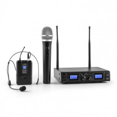 Malone Duett Pro V3, Set microfon fara fir UHF cu 2 canale, gama de 50 m foto