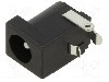 Conector alimentare DC, 20V DC, {{Numarul de pini}} pini, seria {{Seria producatorului}}, 6,3/2,35mm. GCT - DCJ235-05-A-K1-K
