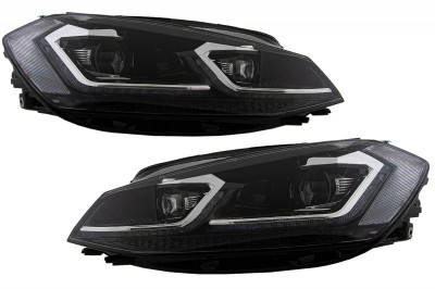 RHD Faruri LED VW Golf 7.5 VII Facelift (2017-up) cu Semnal Dinamic Performance AutoTuning foto