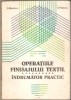 Operatiile finisajului textil-indrumator practic