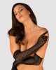 Manusi Sexy Din Dantela Obsessivia , Negru, Marime Universala, Obsessive