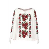 Bluza tip ie traditionala, dama, ML26, marime 6XL, alb