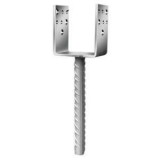 Papuc Reazem Tip "U" Cu Picior Pt. Lemn 91X100X60X4 Mm / 16X200 Mm (J-Csb-91)