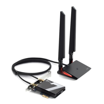 ADAPTOR RETEA TP-LINK, BE9300 Wi-Fi 7 Bluetooth 5.4 PCIe Adapter, 9300 Mbps, WI-FI 7 si Bluetooth 5.4, antena externa x 2, &amp;quot;Archer TBE550E&amp;quot; (timbru ve foto