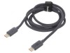 Cablu USB 2.0 USB C 1,2m negru textil, Baseus