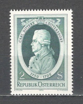 Austria.1974 175 ani moarte C.D.von Dittersdorf-compozitor MA.800 foto