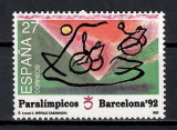 Spania 1992 - Jocurile Paralimpice - Barcelona, ​​Spania, MNH, Nestampilat