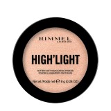 Pudra iluminatoare High&#039;light 002 Rose Gold, 8g, Rimmel London