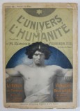 L &#039; UNIVERS ET L &#039;HUMANITE , REVISTA DE STIINTE NATURALE IN LB. FRANCEZA , LIVRAISON 102 , EDITIE DE INCEPUT DE SECOL XX