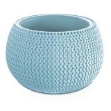 Ghiveci decorativ pentru flori, rotund, albastru, 29x19.5 cm, Splofy Bowl, Prosperplast