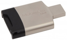Card reader Kingston, USB 3.0, carduri suportate: SD/SDHC/SDXC, microSD/SDHC/SDXC foto