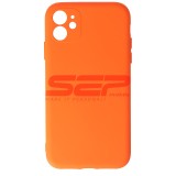 Husa Silicon iPhone 11 Pumpkin, High Copy, Calitate Premium