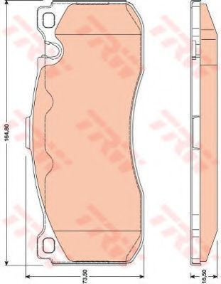 Set placute frana,frana disc BMW Seria 1 Cupe (E82) (2007 - 2013) TRW GDB1802