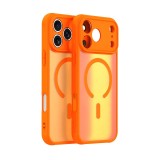 Husa iPhone 17 Pro Max Asteroid GSM HaloFrost II MagSafe, portocaliu