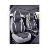 Huse scaune auto universale fractionate Premium 9D fata si spate gri gri antracit Cod: HNG1407-6 Automotive TrustedCars