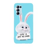 Husa compatibila cu Oppo A55, Viceversa, model Cute is just my cover The Secret Life of Pets, Silicon, TPU, Transparent, Carcasa