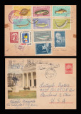 1961 Romania - Plic intreg postal circulat cu seria completa Piscicultura LP 510