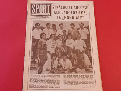 Revista &amp;quot;SPORT&amp;quot; nr.9/1989 prezentare PETROLUL PLOIESTI; Romania,Steaua foto