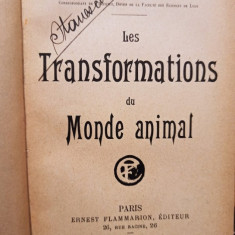 Charles Deperet - Les transformations du monde animal (1908)