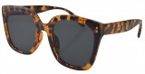 Cumpara ieftin Ochelari de Soare Dama Rectangular Oversized Maro Leopard, THEICONIC