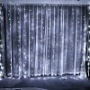 Instalatie Craciun, Tip Perdea, IP44, 3 m x 3 m, 240 LED-uri, Alb rece, cu 8 jocuri de lumini, 31 V, 9W, Interconectabila, Prelungitor 3 m inclus, Fir, Flippy